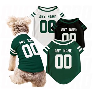Wholesale Custom Dog <b>Baseball</b> Jersey Breathable Mesh Fabric Puppy Sportswear Lightweight Pet Training Apparel - Product Image 1