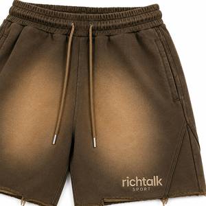 Pantalones Cortos Deportivos Casuales para Hombre, con Cintura Elástica y Cordón Ajustable, con Bajo Desgastado, para Verano - Product Image 4