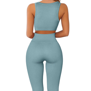 Conjunto de Yoga para Mujer, Ropa Deportiva Económica, Leggings de Cintura Alta, Sujetador Deportivo Cómodo, Colección de Exportación al Por Mayor - Product Image 4