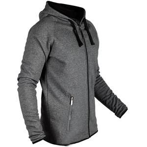 Sweats à capuche zippés pour hommes, hauts décontractés d'hiver en coton épais, vestes de jogging tendance pour hommes - Product Image 2