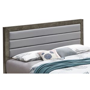Elegante Letto Queen Grigio con Design Robusto, Categoria Prodotti Imbottiti - Product Image 2