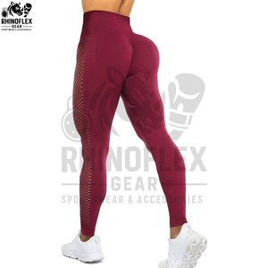 ชุดโยคะออกกำลังกายสำหรับผู้หญิง สั่งทำโลโก้ได้ กางเกงเลกกิ้งกีฬา กางเกงรัดรูปไร้ตะเข็บ - Product Image 2