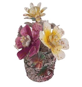 Pot décoratif en fer de couleur naturelle, fait main, pour l'extérieur, la maison et le jardin, collection AB - Product Image 5