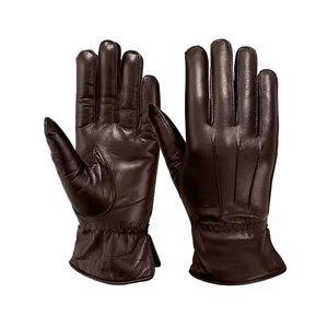 Wholesale Price High Quality Winter <b>Touch</b> <b>Screen</b> Leather <b>Gloves</b> with Fur Lining Daily Use Made in Pakistan - Product Image 1