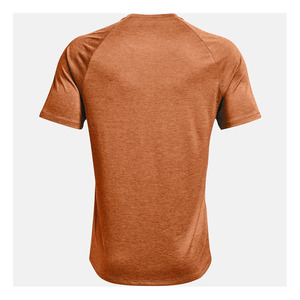 Camiseta de Manga Raglán Naranja para Hombre, Cuello Redondo, Corte Holgado, Color Sólido, Estilo Casual, Diseño Liso, 100% Algodón - Product Image 1