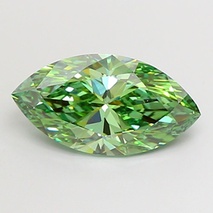 Diamante verde sintético de corte marquesa al por mayor para la fabricación de joyas - Product Image 1
