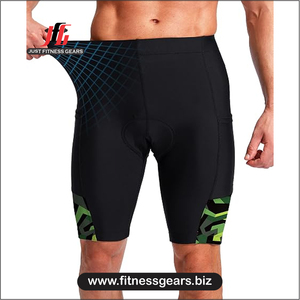 High Performance Eco-Friendly Breathable Spandex/Polyester <b>Cycling</b> <b>Shorts</b> Customizable Options Men-Padded Comfort Quick Dry - Product Image 1