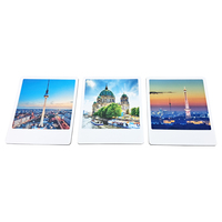 Aimant de réfrigérateur souvenir en vinyle rectangulaire 90x76mm, épaisseur 2mm, avec design original, autocollant magnétique en forme de sites touristiques, marque Gk