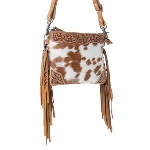 Bolso de Mano de Cuero Genuino Estilo Western, Hecho a Mano con Estampados de Animales, Diseño Boho, de Lujo y Vintage para Mujer - Product Image 2