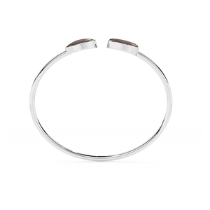 Premium 925 Sterling Silver High Finish Trendy Adjustable Bezel Set Tiger Eye Oval Marquise Shape Twister <b>Bracelet</b> Gift Women - Product Image 3