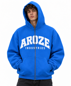 Nueva Llegada Sudadera con Capucha y Cremallera Unisex 100% Algodón Felpa, Estilo Oversize Streetwear, Fabricante de Ropa OEM de Marca Privada - Product Image 1