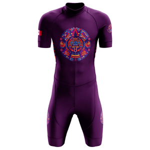 Conjunto de Uniforme de Ciclismo Sublimado Personalizado OEM, Jersey de Ciclismo de Manga Corta, Conjunto de Jersey de Ciclismo de Verano, Protección UV, Tejido Transpirable - Product Image 1