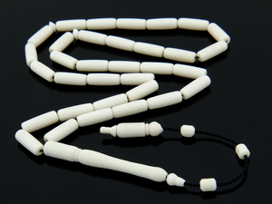 Tasbih de Hueso Hecho a Mano, 33 Cuentas, Cuentas de Oración Naturales Pulimentadas, Venta al por Mayor - Product Image 5