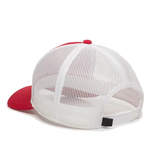 Casquette Trucker Rouge et Blanche Personnalisée avec Dos en Maille, Chapeau Snapback Respirant pour l'Été, Casquette de Baseball Ajustable, Couvre-chef Décontracté d'Extérieur, OEM - Product Image 2