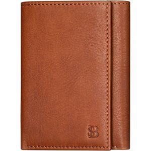 Portafoglio Trifold da Uomo con Blocco RFID in Pelle Pieno Fiore, 11 Scomparti per Carte, Finestra ID, Sottile, per Uso Quotidiano, Cuciture Durevoli, Lunga Durata - Product Image 1