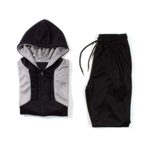 Unisex Hooded Tracksuit <b>Jacket</b> Color Blocking Full Length Zipper Fly Side Pockets Casual Autumn Wear 100% Polyester - Product Image 5