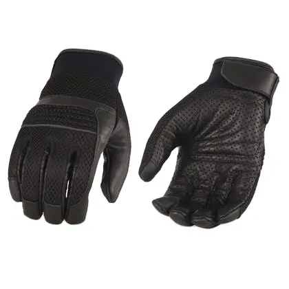 Hot Selling Motorcycle Racing Gloves tactical gloves Mens Black Leather with Touch Screen Fingers Wholesale OEM