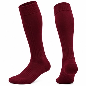 Premium Knee High Soccer <b>Socks</b> White Spandex/<b>Polyester</b> Breathable Knitted Solid Color Adult Sports <b>Socks</b> Winter Sweat-Absorbent - Product Image 2