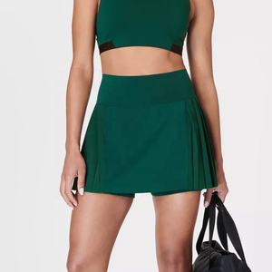 Falda de Tenis Verde para Mujer, Nueva Falda Deportiva Personalizada para Golf, Cintura Baja, Talla Grande, Mini, con Bolsillos - Product Image 5