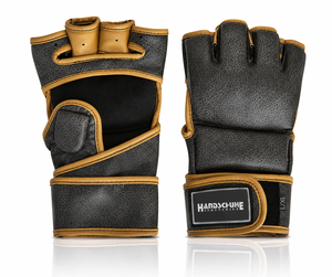 Gants MMA de qualité supérieure HANDSCHUHE INDUSTRIES, logo personnalisé, fabriqués en usine, en cuir véritable Crunch, fermeture auto-agrippante pour - Product Image 1