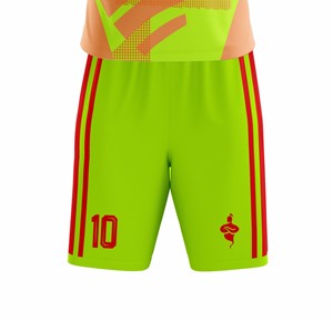 Conjunto de Camiseta de Fútbol Personalizada Sublimada 100% Poliéster para Hombre con Impresión por Transferencia de Calor, Mangas Cortas, Secado Rápido, Fusión sin Costuras - Product Image 2