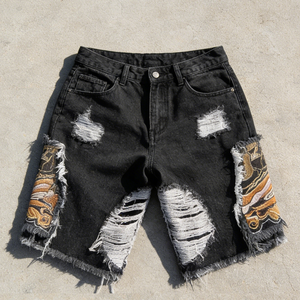 Shorts en jean robustes pour hommes, conçus pour un style de vie et une activité quotidienne - Product Image 5