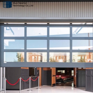 Vente directe d'usine haut de gamme <span class=keywords><strong>pas</strong></span> <span class=keywords><strong>cher</strong></span> isolé extérieur coupe-vent vertical <span class=keywords><strong>porte</strong></span> de <span class=keywords><strong>garage</strong></span> coulissante en verre avec moteur - Product Image 4