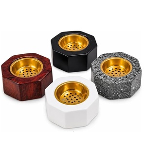Mini brûleur d'encens hexagonal en résine et métal, écologique, diffuseur d'aromathérapie arabe et indien pour la méditation en toutes saisons - Product Image 3