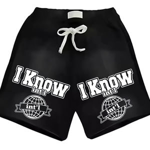 Conjunto de Camiseta y Pantalones Cortos con Diseño Personalizado, Ropa Urbana Unisex de Dos Piezas, Traje Largo Informal de Invierno, Chándal de Tela de Algodón, Moda Moderna - Product Image 3