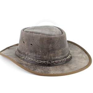 Sombreros de Cuero de Alta Calidad, MOQ Bajo, Sombreros de Cuero Recién Llegados, Sombreros de Cuero a Precio Económico, Hechos en Pakistán - Product Image 3