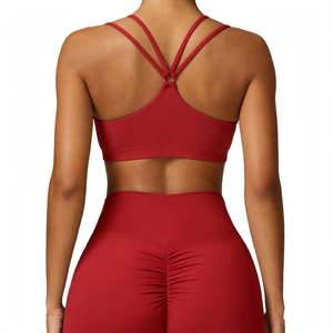 Nouveautés 2024 Ensemble de sport 2 pièces uni personnalisé pour fitness et yoga, taille mi-haute, sans couture, séchage rapide, pour la gym et l'entraînement - Product Image 4