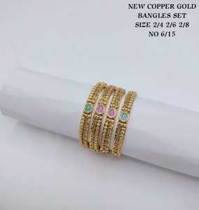 Indian Traditional Gold Plated Kundan <b>Bangle</b> Set Brass Base <b>Bangles</b>, Bridal Wedding Jewelry Set for Women - Product Image 1