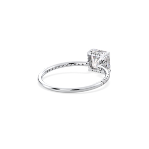 Anillo de Diamante Cultivado en Laboratorio REYES de Alta Calidad, Corte Asscher, 1.32 Quilates, Regalo de Aniversario, Oro Blanco Sólido de 14K, Certificado IGI, Joyería Fina - Product Image 6