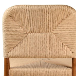 Chaise de salle à manger en teck vintage au design minimaliste pour la décoration de la maison - Product Image 6