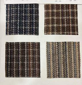 Tela de Tweed de Poliéster Multicolor Ecológica y Orgánica con Rayas, de Doble Cara, con Mezcla de Lana/Poliéster, 300gsm - Product Image 2