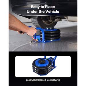 3 <b>Ton</b>/6613 Lbs Triple <b>Bag</b> Air Jack Pneumatic Short Handles Fast Lifting 17.7 Inch/450 mm for Car SUV Pickup Truck Repair Garage - Product Image 5