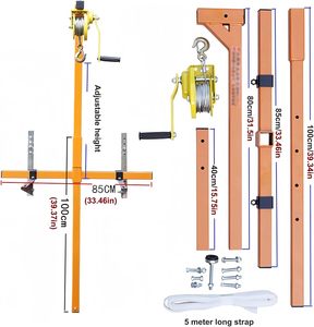 Heavy Duty 15M Cable de elevación <span class=keywords><strong>el</strong></span>éctrico Aire acondicionado Herramienta de elevación Cabrestante 150kg Capacidad de carga 1-3P Soporte de dispositivo de instalación - Product Image 3