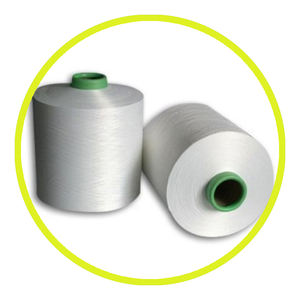 Fil à tricoter DTY 150/48 blanc brut, non entrelacé, haute résistance, qualité lisse et constante, écologique, best-seller - Product Image 1