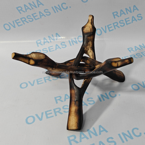 ฐานวางไม้คุณภาพพรีเมียมรูปงูเห่าสำหรับคริสตัลบำบัด พร้อมฐานไม้แกะสลักลายเชื่อมต่อกันสำหรับเปลือกหอยเป๋าฮื้อ - Product Image 3