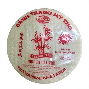 Papel de arroz vietnamita de 16 cm, 18 cm y 22 cm, envoltorios redondos y cuadrados para rollitos primavera y rollitos fritos - Product Image 1