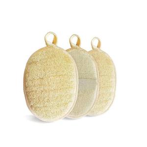 Esponja de Baño de Luffa Natural Sin Blanquear al por Mayor, Exfoliante Corporal Orgánico, Almohadilla de Fibra Vegetal Vegana Personalizada - Product Image 2