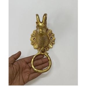 ที่เคาะประตูตกแต่งสไตล์วินเทจทองเหลือง สำหรับประตูไม้และบ้าน  ขายดีมาก - Product Image 3