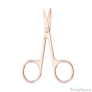 Professional Eyebrow Scissors Stainless Steel Curved Sharp Tip Beauty <b>Makeup</b> Trimming Scissor <b>Tools</b> for Salon & Personal Use - Product Image 3