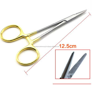 Pinza Portaagujas Quirúrgica de Precisión Mundial con Mango Dorado, Manual, Certificación CE, Acero Inoxidable, para Cirugía ORL, Plástica y Microcirugía - Product Image 5