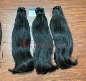 Extensiones de cabello de trama de máquina más vendidas Remy Virgin Cutícula dibujada doble alineada de Thanh Hair Factory - Product Image 2
