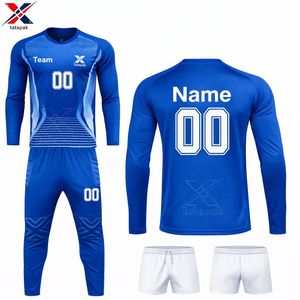 Ensemble d'uniformes de football respirants à col en V et manches courtes, qualité export, 100 % polyester, personnalisable, antibactérien - Product Image 5
