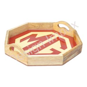 Coffrets cadeaux, plateaux décoratifs en bois, accessoires de décoration pour la maison, plateau à café et à thé, plateau léger et écologique avec poignées, style personnalisé - Product Image 1