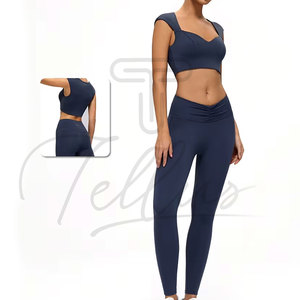 Best Selling Wholesale Women Yoga Set Latest Design Women Yoga Set Sustainable Women Yoga Set - Product Image 5