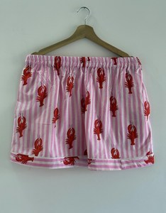 Pijamas de Algodón Estampado a Rayas Rosas de 2 Piezas para Mujer, Manga Larga, Cuello Camisero, Ropa de Dormir Informal para Verano - Product Image 4