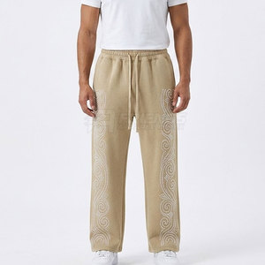 Trendy Men's Lightweight Casual Rhinestone <b>Trouser</b> with Comfortable Fit for Party Wear and Fashion Street Style Outfit - Product Image 3